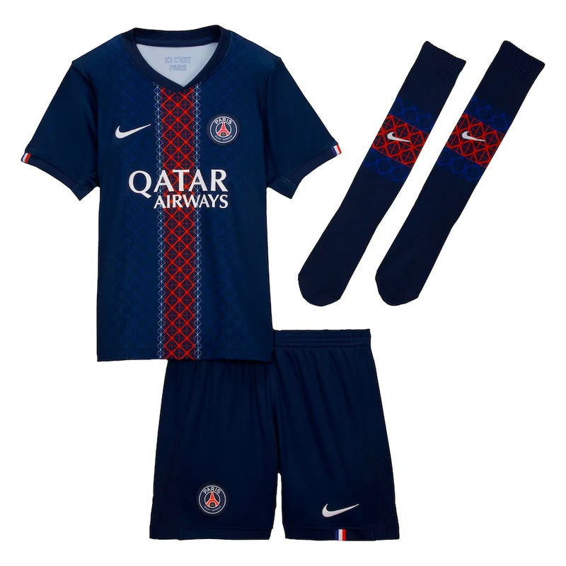 Conjunto para Niño/Niña PSG Home 25/26 - Con Medias