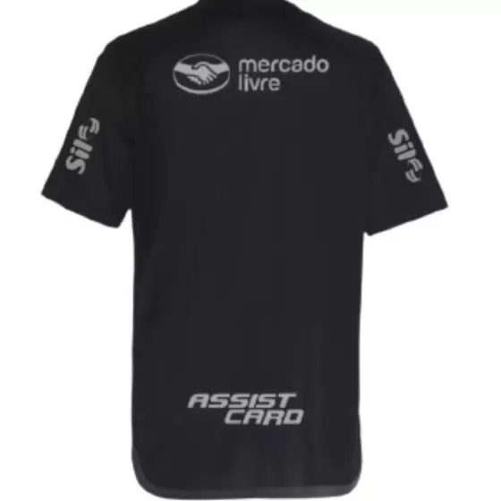 Camiseta Flamengo III Con Patrocinio 23/24 Negro com Refletivo - ad