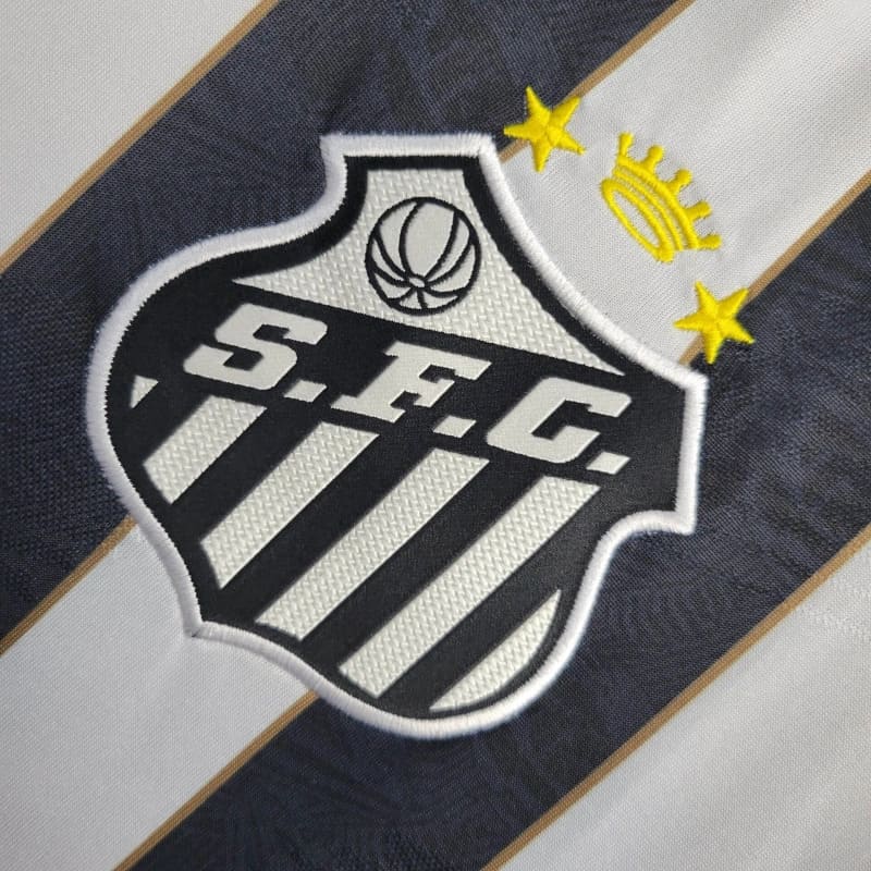 Camiseta do Santos I 24/25 Negro y Blanco