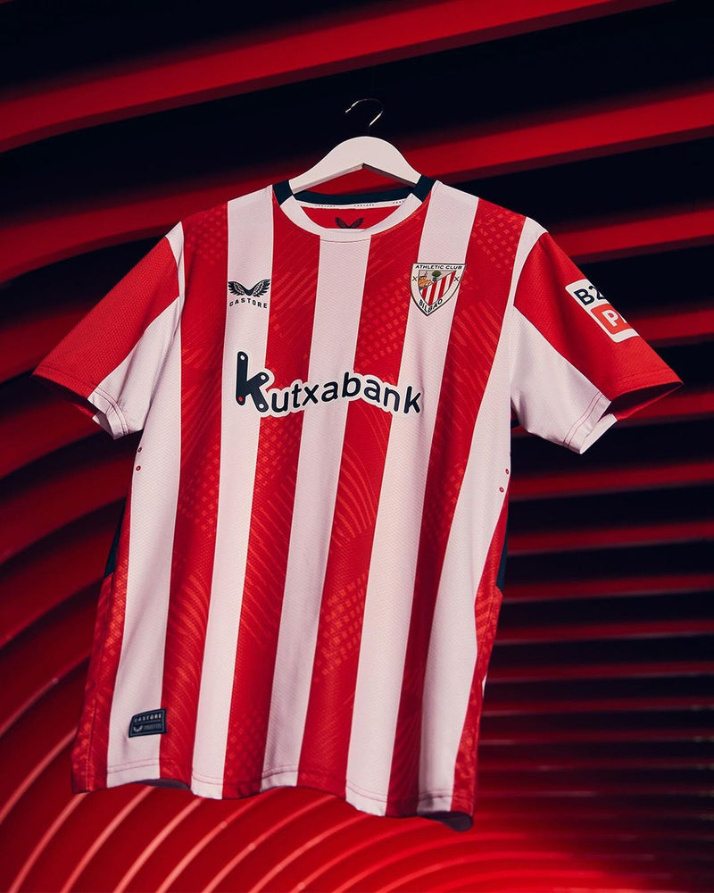 Camiseta Athletic Bilbao Home 24/25 Hincha Masculina - Castore