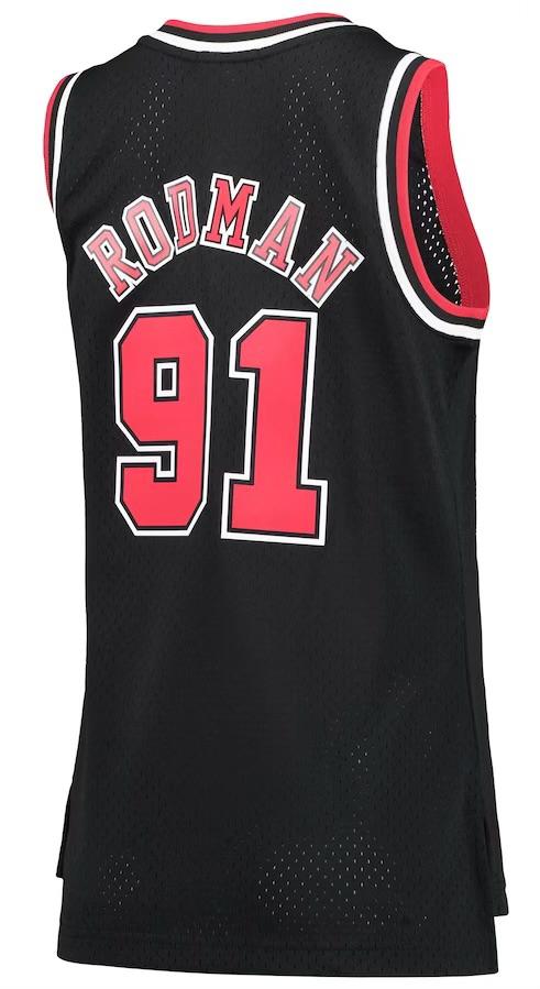 Chicago Bulls Dennis Rodman Black Jersey