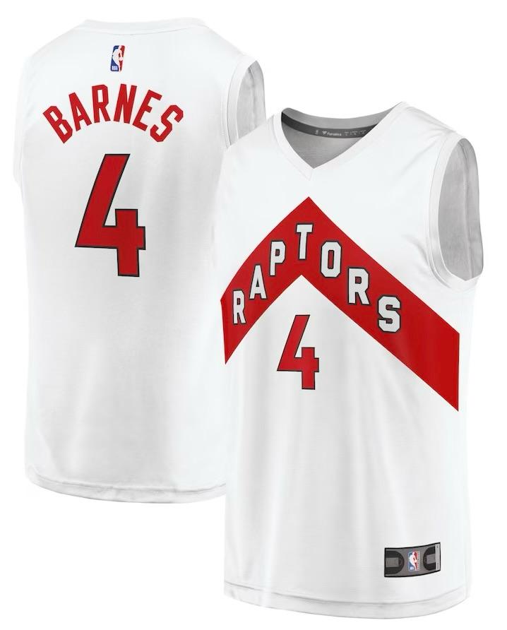 Toronto Raptors Scottie Barnes White Jersey - Association Edition