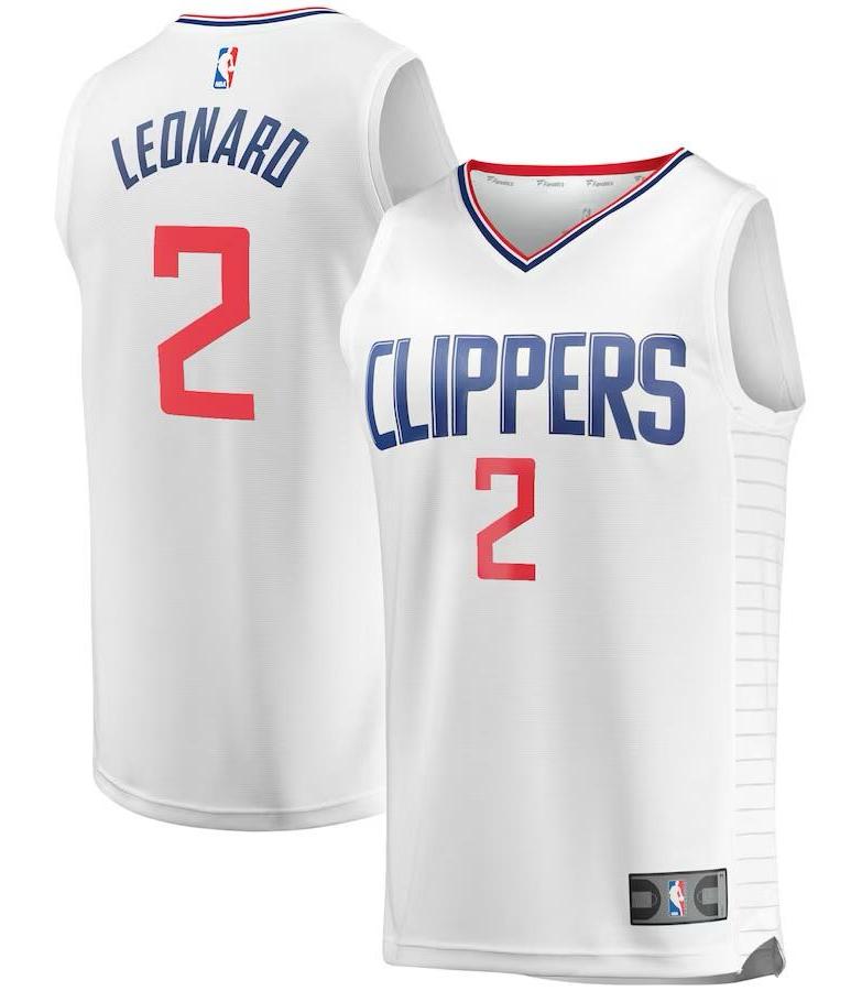 LA Clippers Kawhi Leonard White Jersey - Association Edition