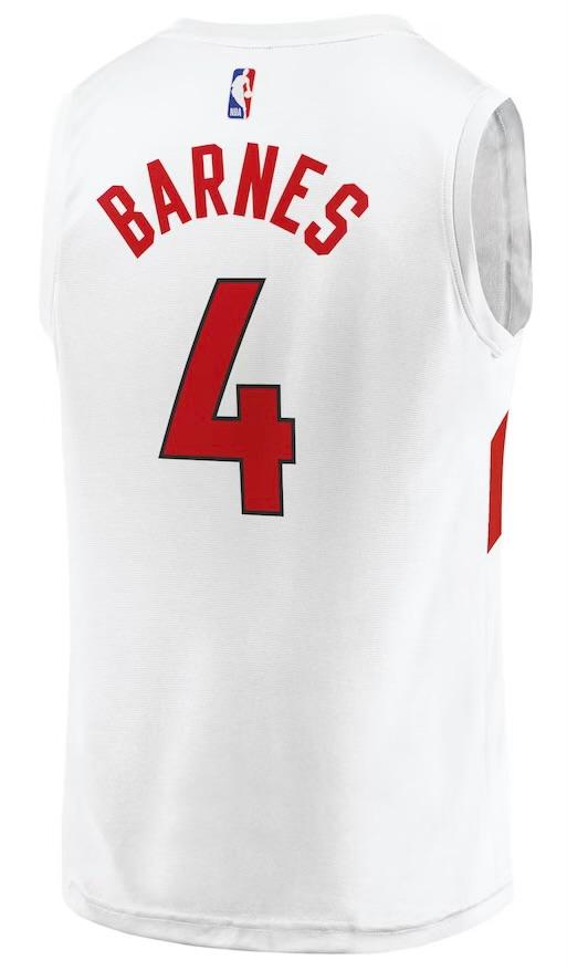 Toronto Raptors Scottie Barnes White Jersey - Association Edition