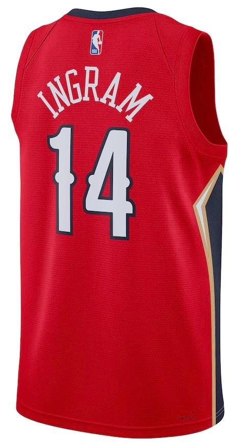 New Orleans Pelicans Brandon Ingram Jordan Red Jersey - Statement Edition