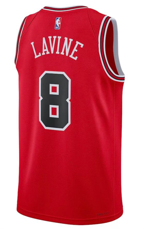 Chicago Bulls Zach LaVine Red Jersey - Icon Edition