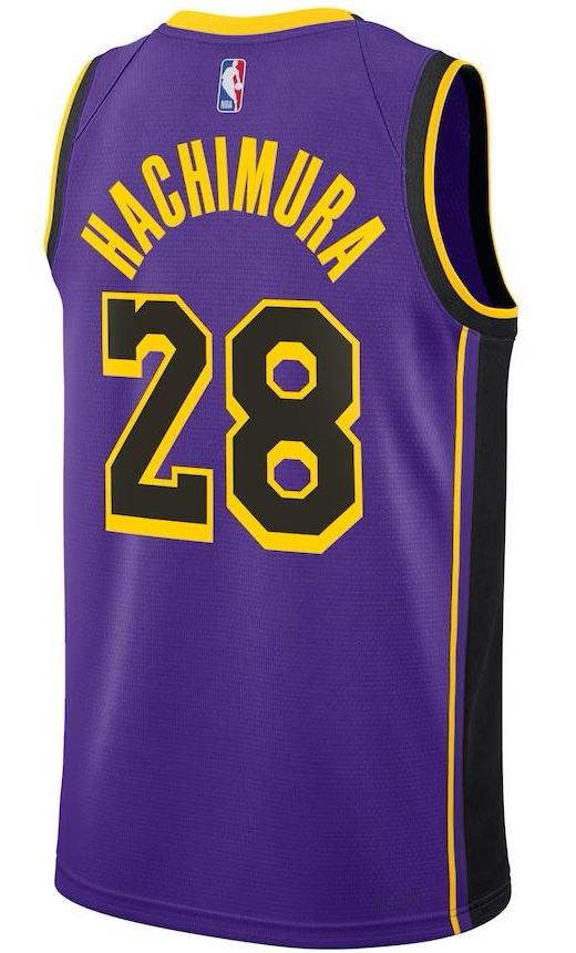 Los Angeles Lakers Rui Hachimura Purple Jersey - Statement Edition