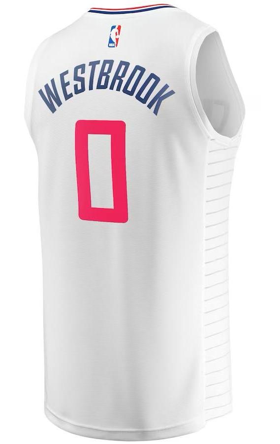 LA Clippers Russell Westbrook White Jersey - Association Edition