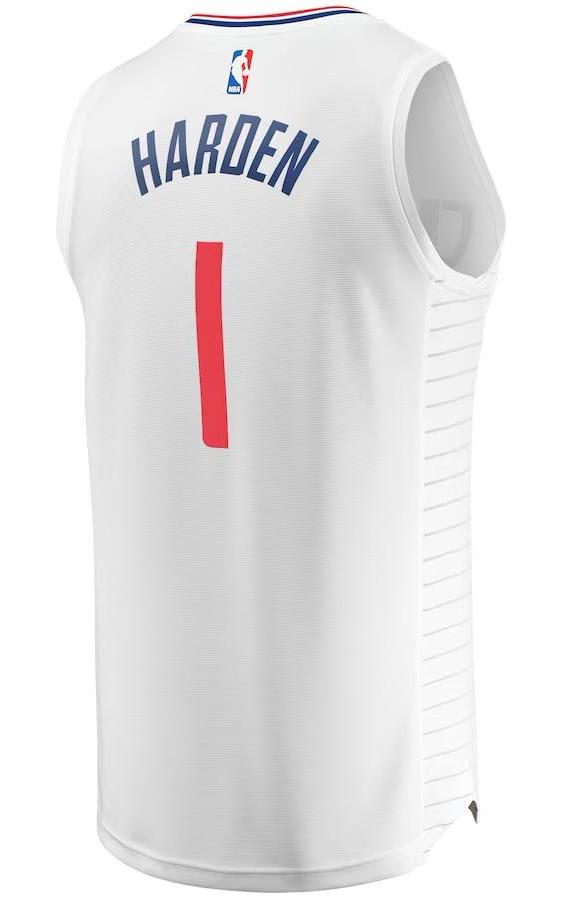 LA Clippers James Harden White Jersey - Association Edition