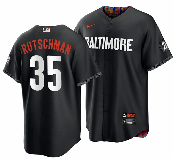 Baltimore Orioles Adley Rutschman – City Connect Black Jersey