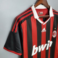 Camiseta AC Milan Retro 09/10 - Roja e Negra