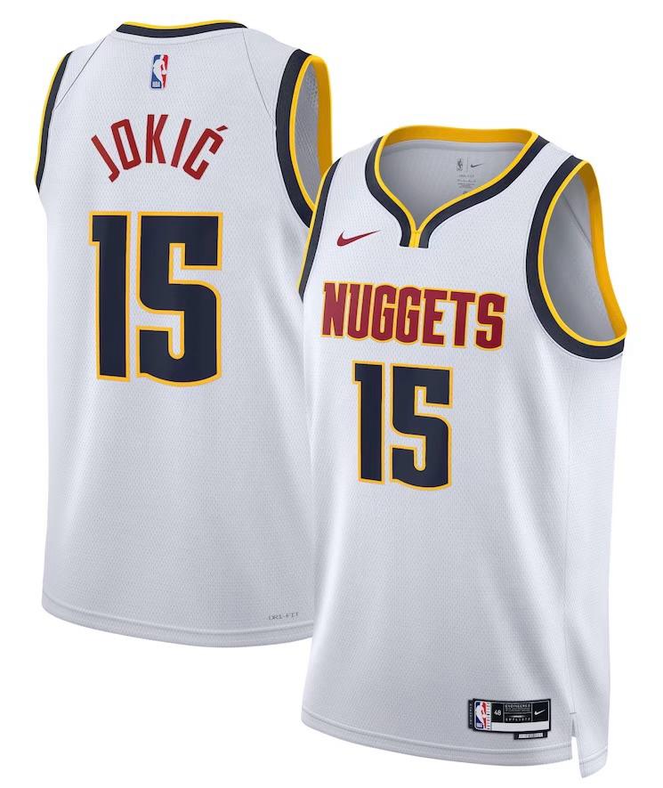 Denver Nuggets Nikola Jokic White Jersey - Association Edition