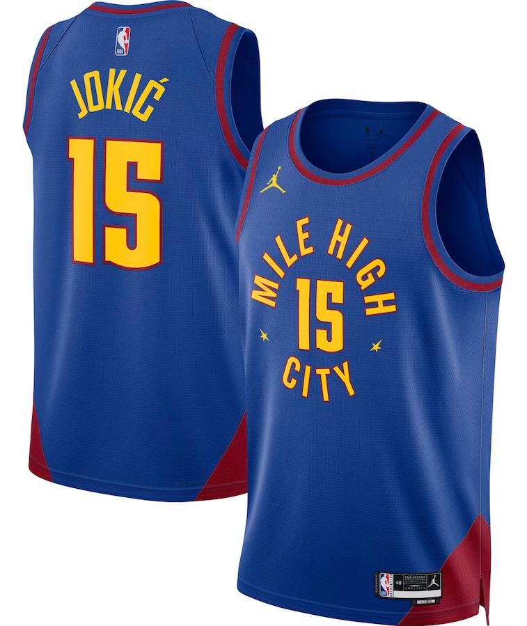 Denver Nuggets Nikola Jokic Blue Jersey - Statement Edition