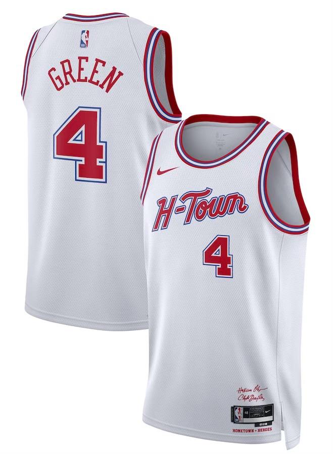 Houston Rockets Jalen Green White 2023/24 Jersey - City Edition