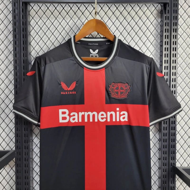 Camiseta Bayer Leverkusen Home 24/25 Hincha Masculino - Negro