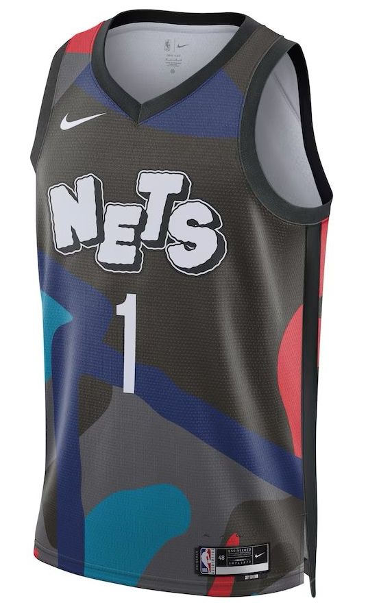 Brooklyn Nets Mikal Bridges Black 2023/24 Jersey - City Edition