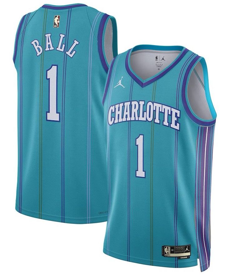 Charlotte Hornets LaMelo Balll 2023/24 Teal Jersey - Classic Edition