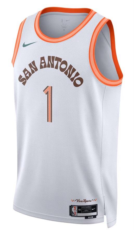 San Antonio Spurs Victor Wembanyama White 2023/24 Jersey - City Edition