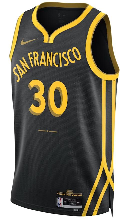 Golden State Warriors Stephen Curry Black 2023/24 Jersey - City Edition