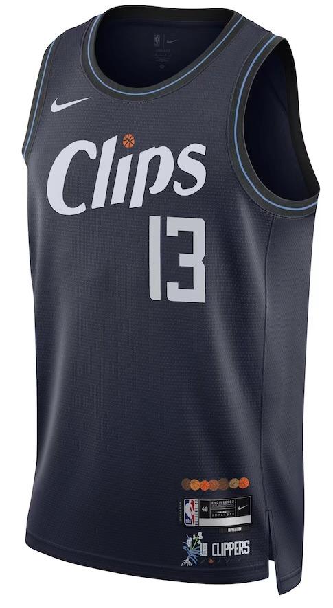 LA Clippers Paul George Navy 2023/24 Jersey - City Edition