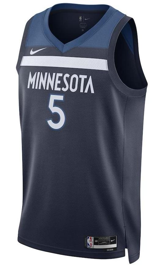 Minnesota Timberwolves Anthony Edwards Navy Jersey - Icon Edition