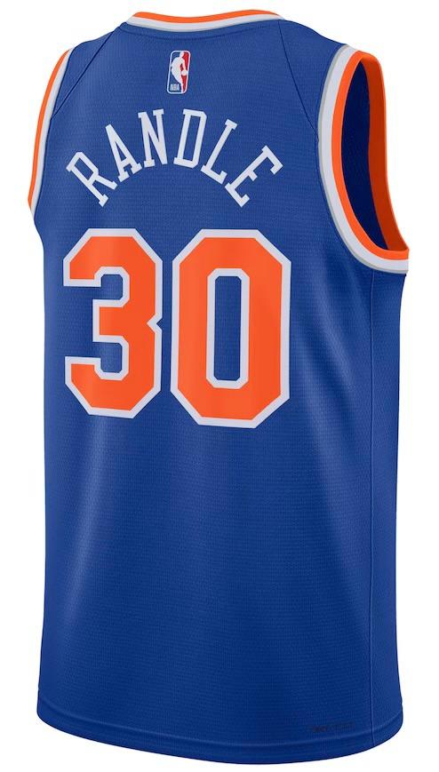 New York Knicks Julius Randle Blue Jersey - Icon Edition