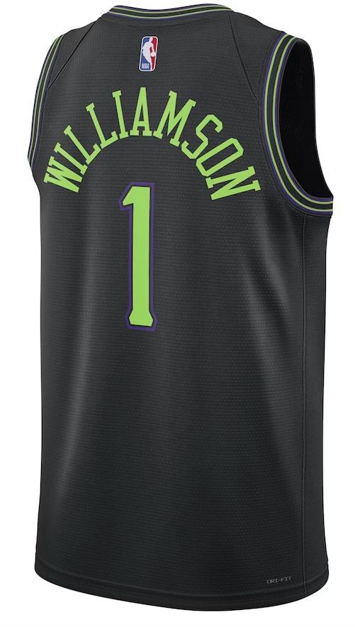 New Orleans Pelicans Zion Williamson Black 2023/24 Jersey - City Edition