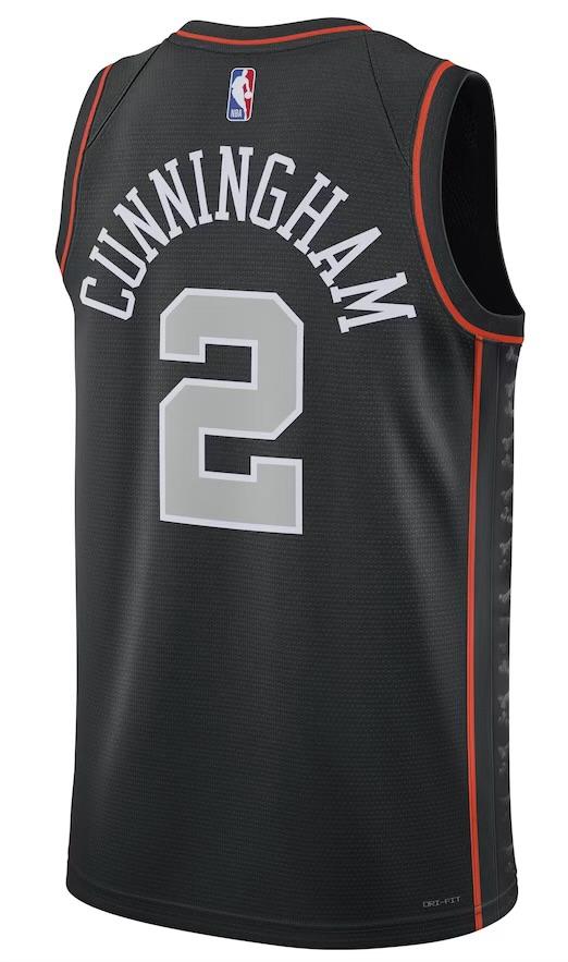 Detroit Pistons Cade Cunningham Black 2023/24 Jersey - City Edition