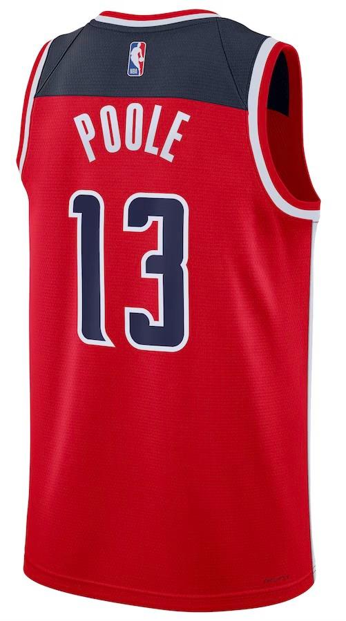 Washington Wizards Jordan Poole Red Jersey - Icon Edition