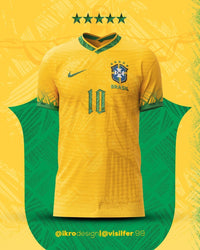 Camiseta Conceito Selección Brasil [Rio] 2022 - por @ikrodesign e @visilfer.99