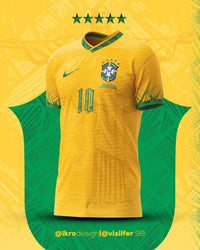 Camiseta Conceito Selección Brasil [Rio] 2022 - por @ikrodesign e @visilfer.99