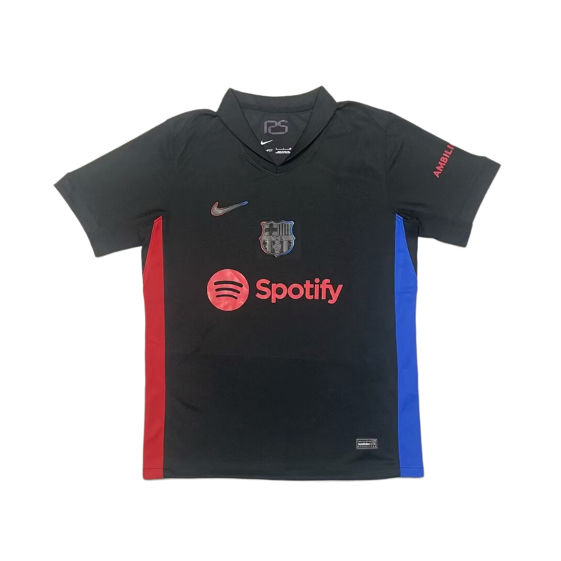 Camiseta Barcelona Away 24/25 Negro con Azul - Hombre