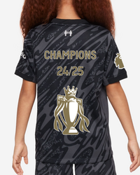 Conjunto para niño/niña Liverpool Black Goal-keeper- Edición especial - Campeones 24/25 y Trofeo de Oro