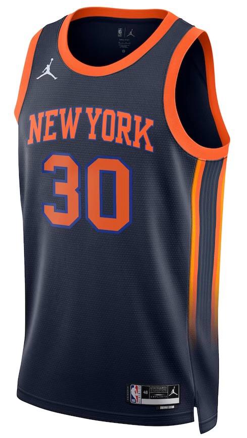 New York Knicks Julius Randle Navy Jersey - Statement Edition