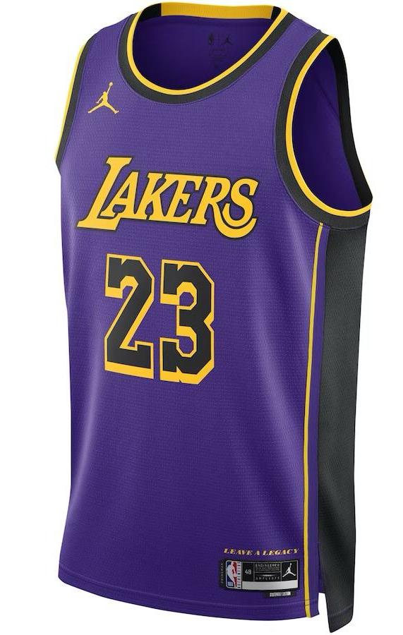 Los Angeles Lakers LeBron James Purple Jersey - Statement Edition