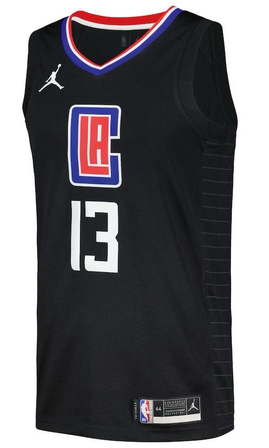 LA Clippers Paul George Black Jersey - Statement Edition