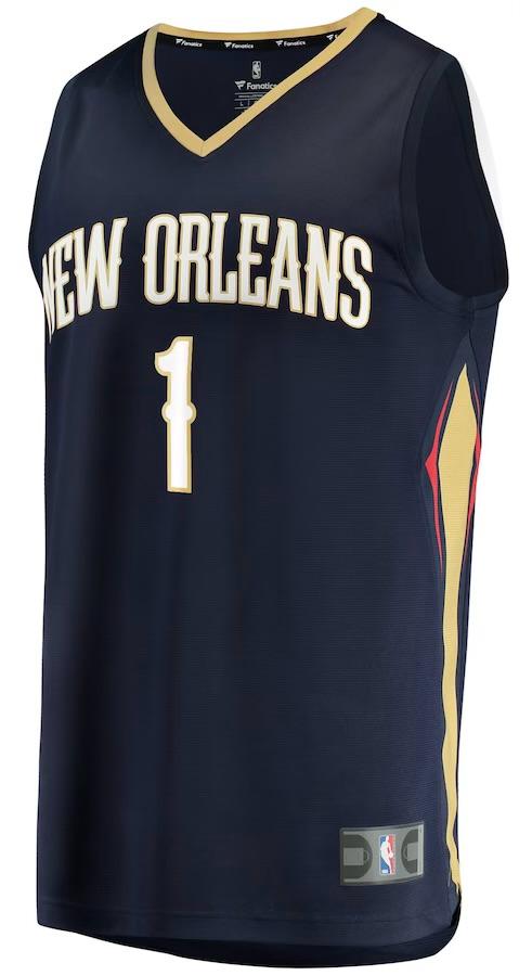 New Orleans Pelicans Zion Williamson Navy Jersey - Icon Edition