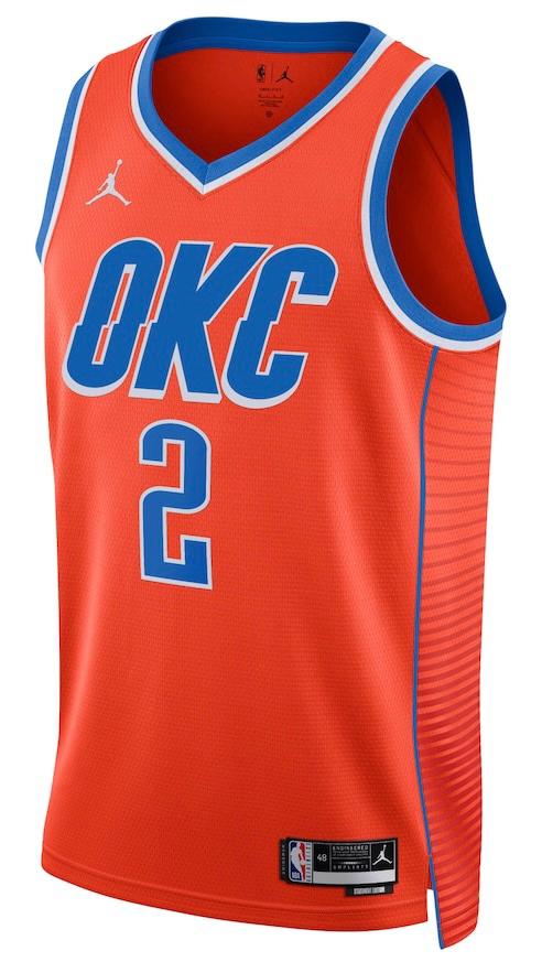 Oklahoma City Thunder Shai Gilgeous-Alexander Orange 2022/23 Jersey - Statement Edition