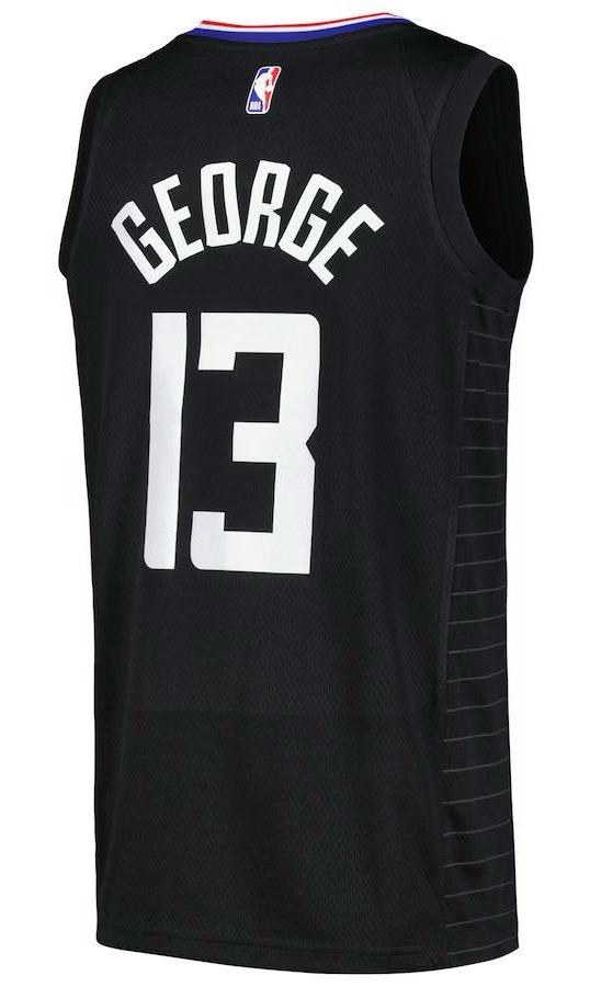 LA Clippers Paul George Black Jersey - Statement Edition