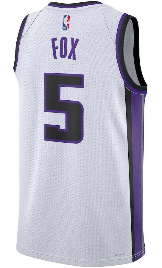 Sacramento Kings De'Aaron Fox White Jersey - Association Edition