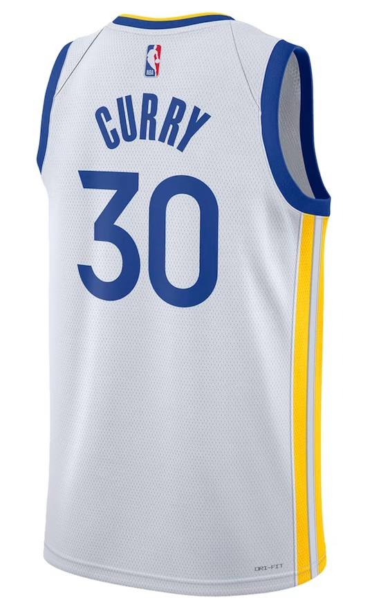 Golden State Warriors Stephen Curry White Jersey - Association Edition