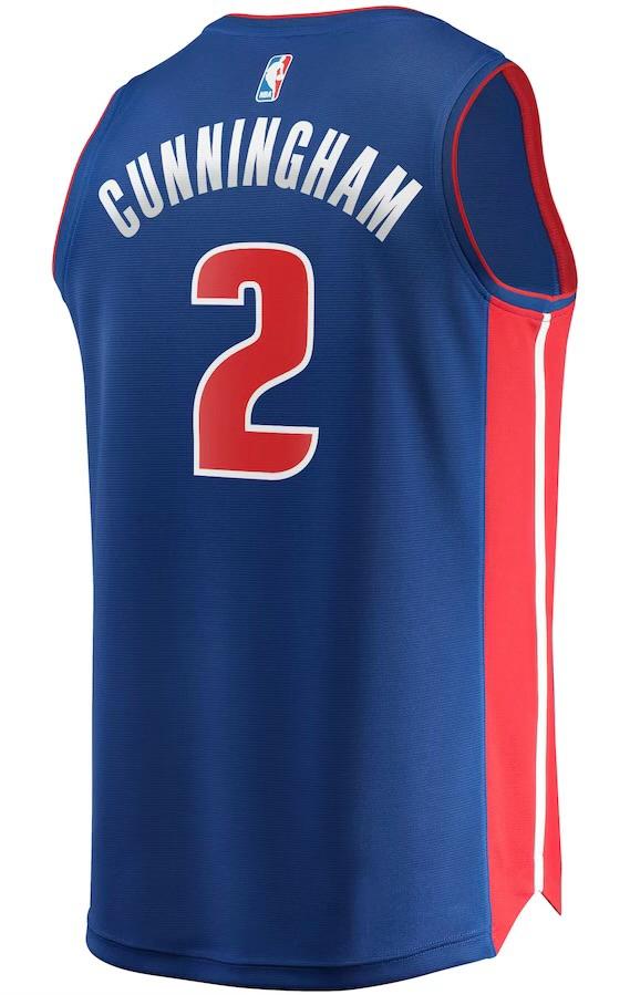 Detroit Pistons Cade Cunningham Blue Jersey - Icon Edition