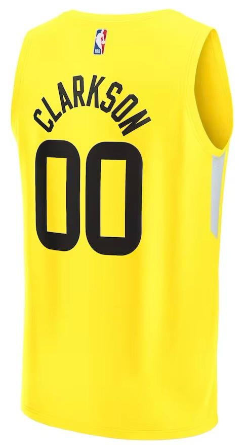 Utah Jazz Jordan Clarkson Yellow Jersey - Icon Edition