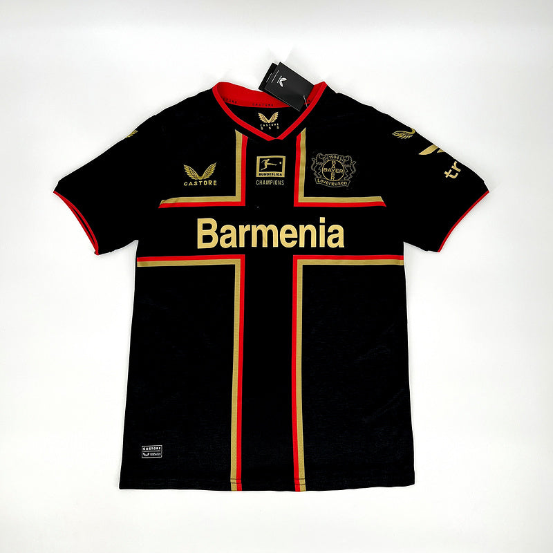 Camiseta Bayer Leverkusen Edición Especial 24/25 Negro y Dourado