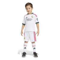 Conjunto para niño/niña Real Madrid Home 26/27 - Con Medias
