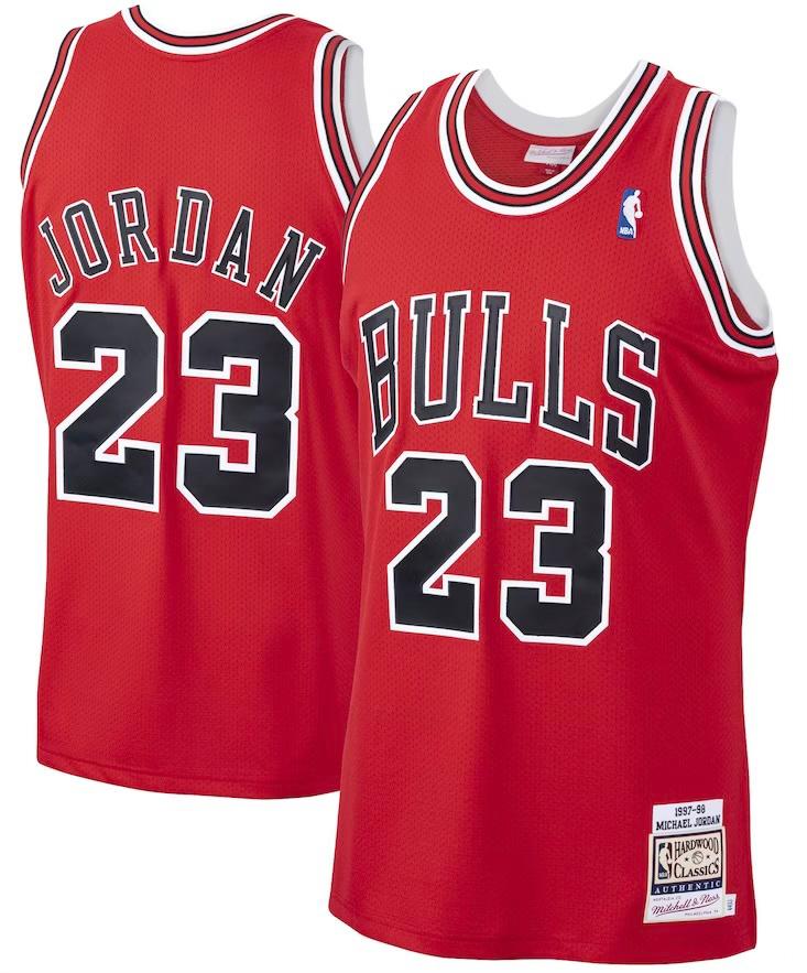 Chicago Bulls Michael Jordan Scarlet 1997/98 Jersey