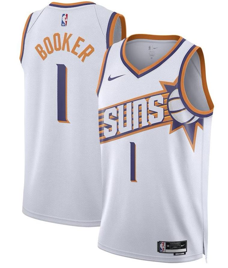 Phoenix Suns Devin Booker White Jersey - Association Edition