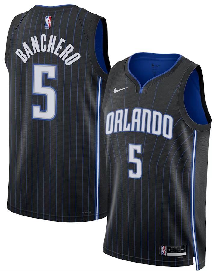 Orlando Magic Paolo Banchero Black 2022 Jersey - Icon Edition