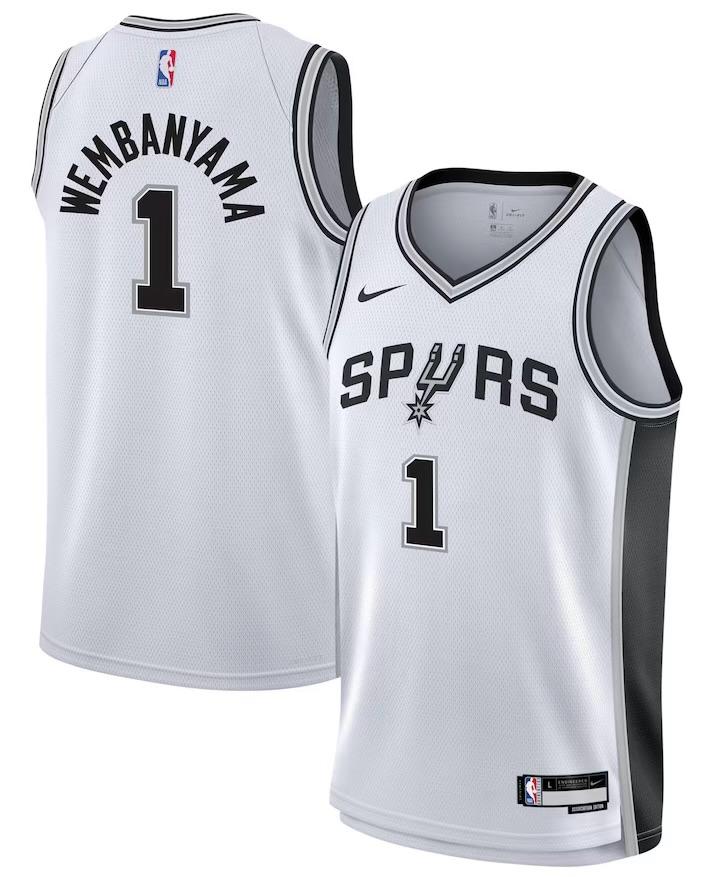 San Antonio Spurs Victor Wembanyama White Jersey - Association Edition