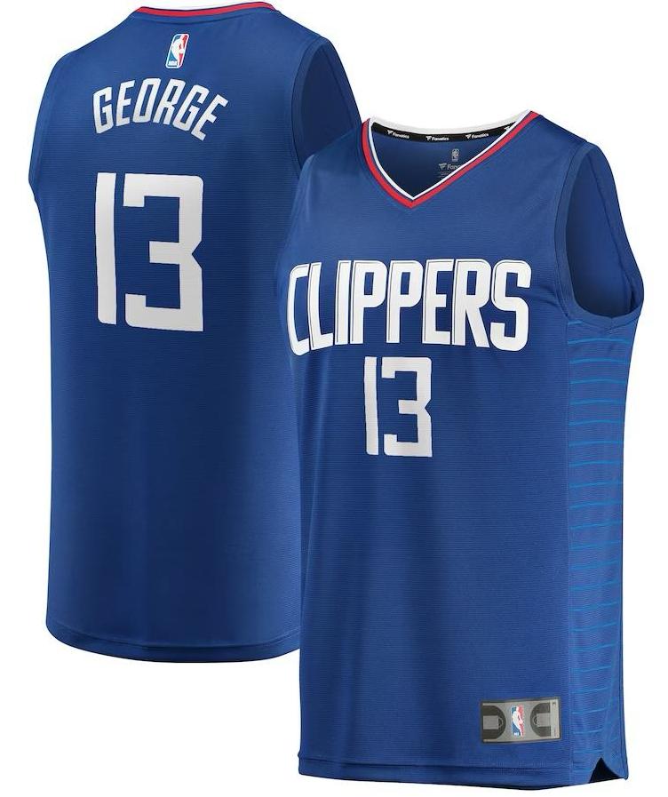 LA Clippers Paul George Royal Jersey - Icon Edition